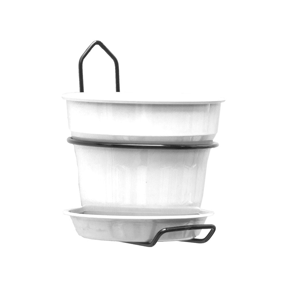 Soporte de pared con matera 15 cm blanco – Plantho.co
