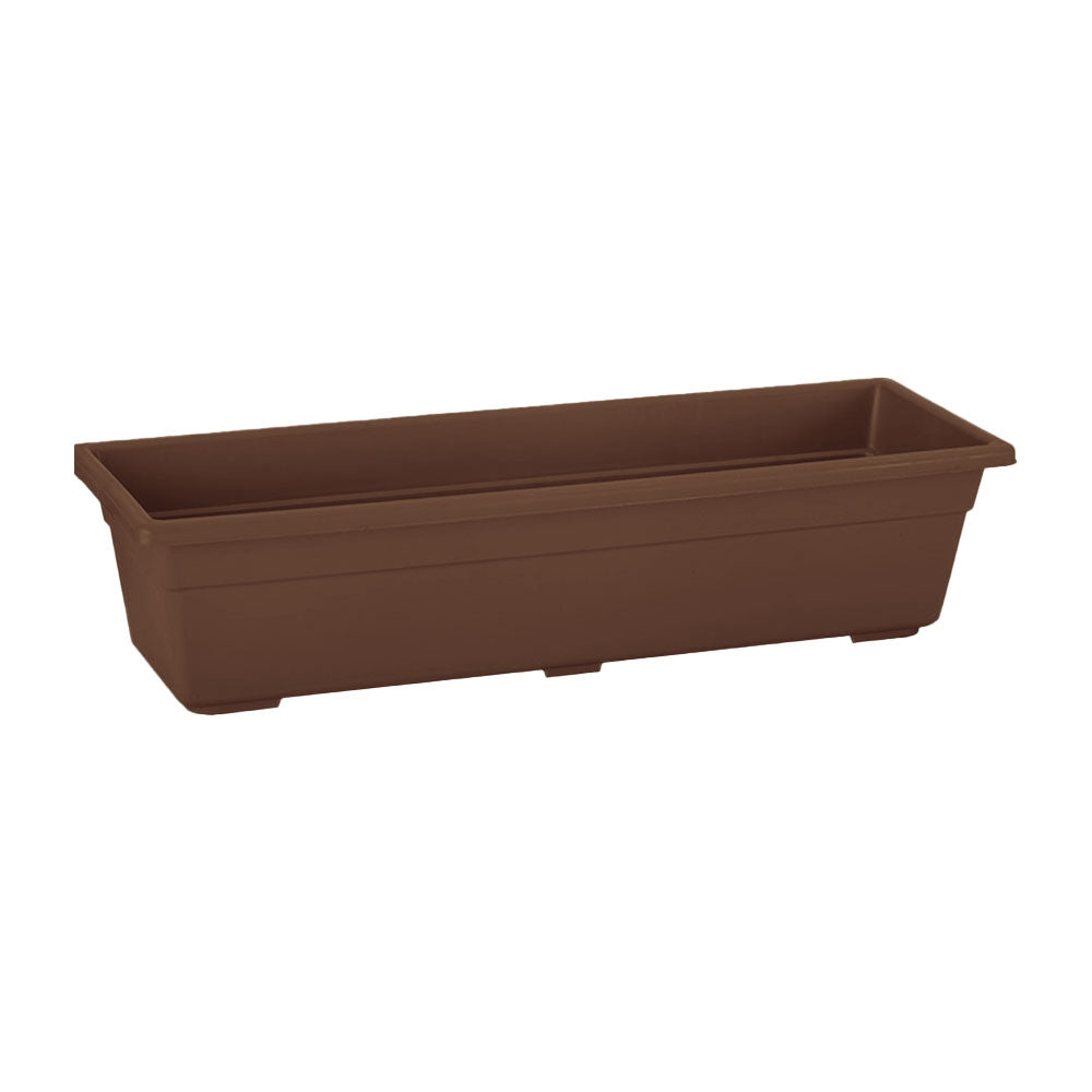 Jardinera plástica 60 cm chocolate – Plantho.co