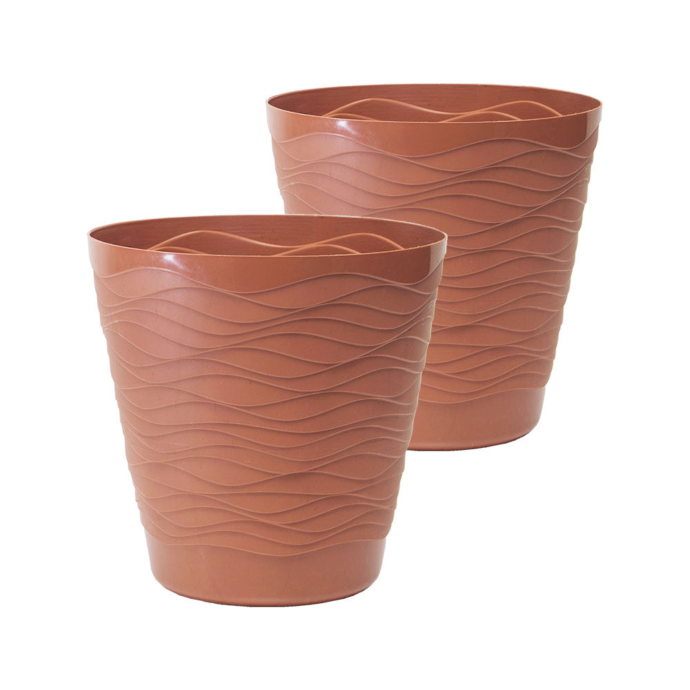 Matera plástica ondulada 28 cm – Plantho.co
