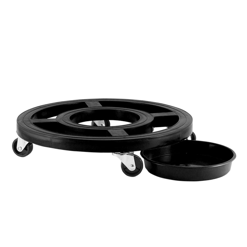 Base plástica con ruedas 32 cm negro – Plantho.co