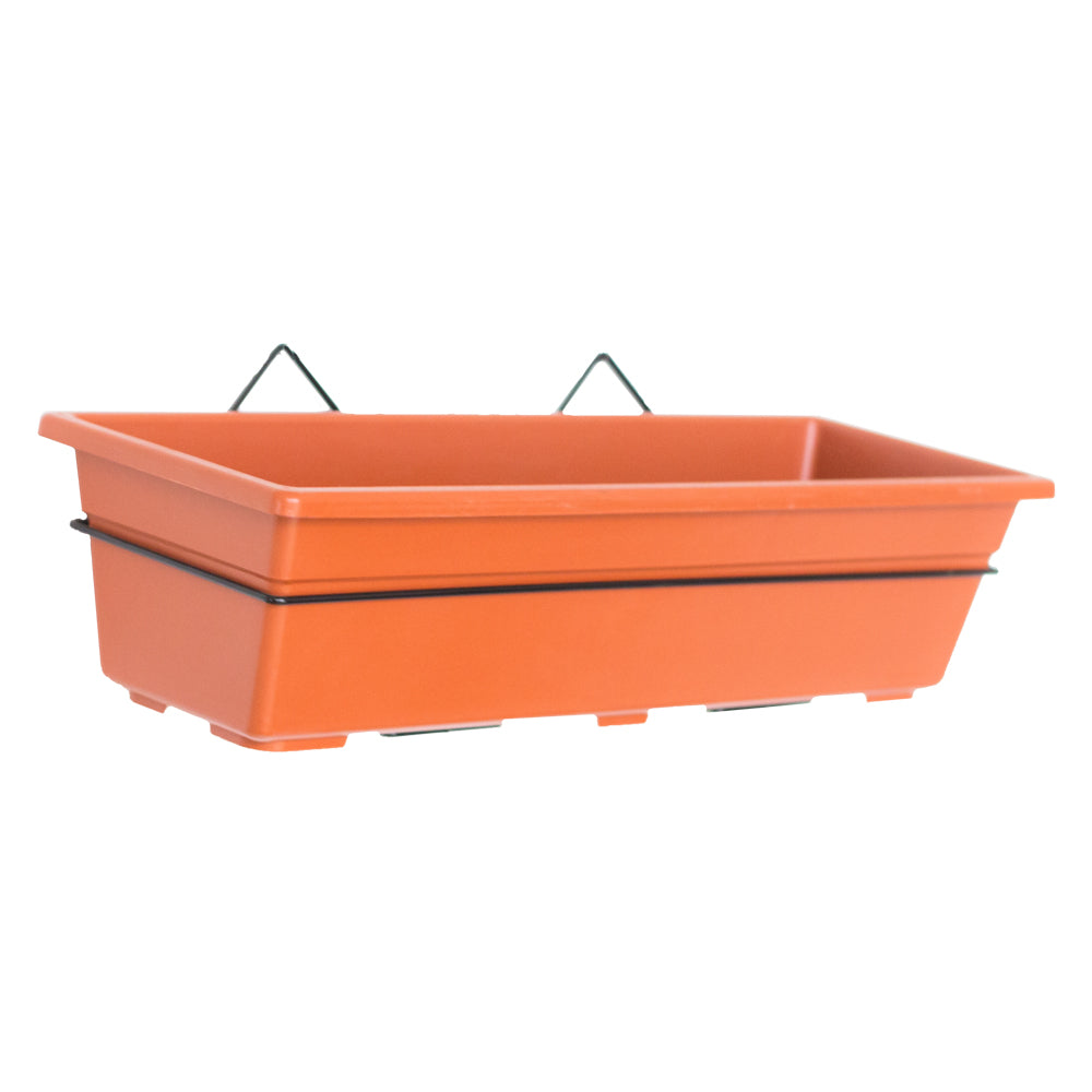 Kit soporte de pared con jardinera 60 cm terracota sin bandeja – Plantho.co