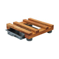 Base de madera rejilla fija 29 cm natural – Plantho.co