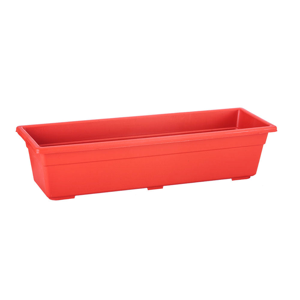 Jardinera plástica 60 cm rojo – Plantho.co