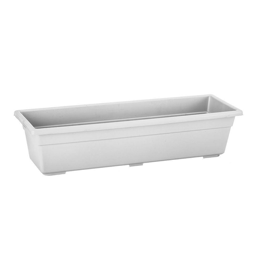 Jardinera plástica 60 cm blanco – Plantho.co