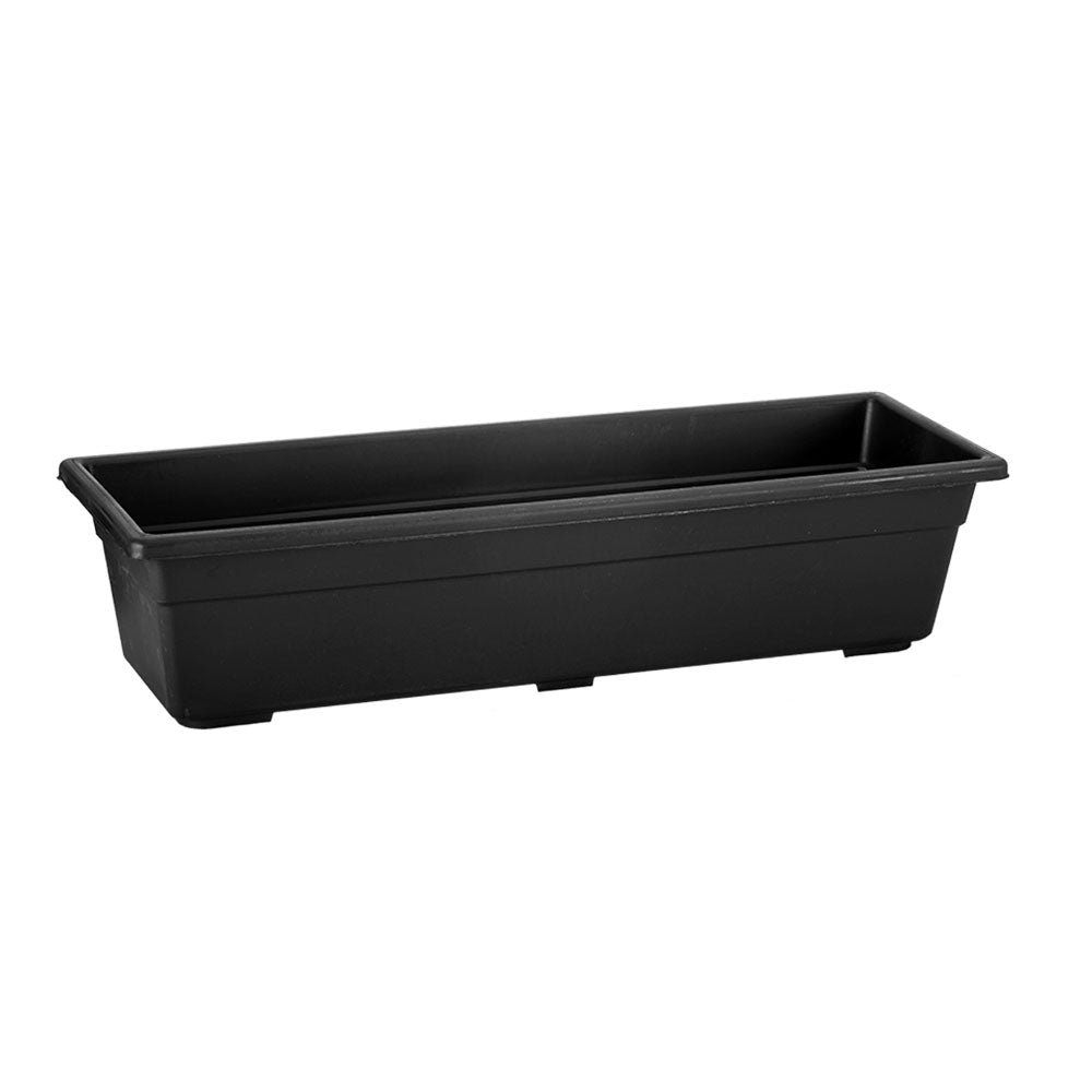 Jardinera plástica 60 cm negro – Plantho.co