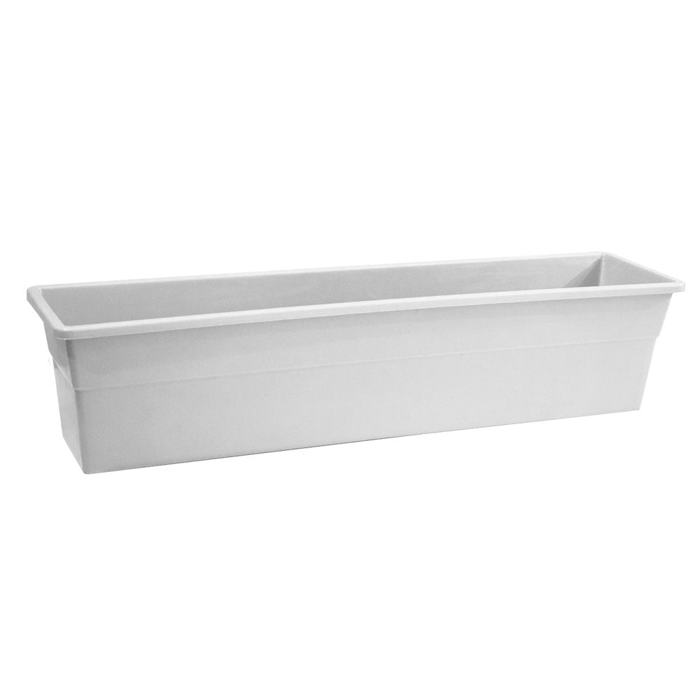 Jardinera plástica 80 cm blanco – Plantho.co