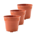 Set de 3 materas plásticas 15 cm terracota – Plantho.co