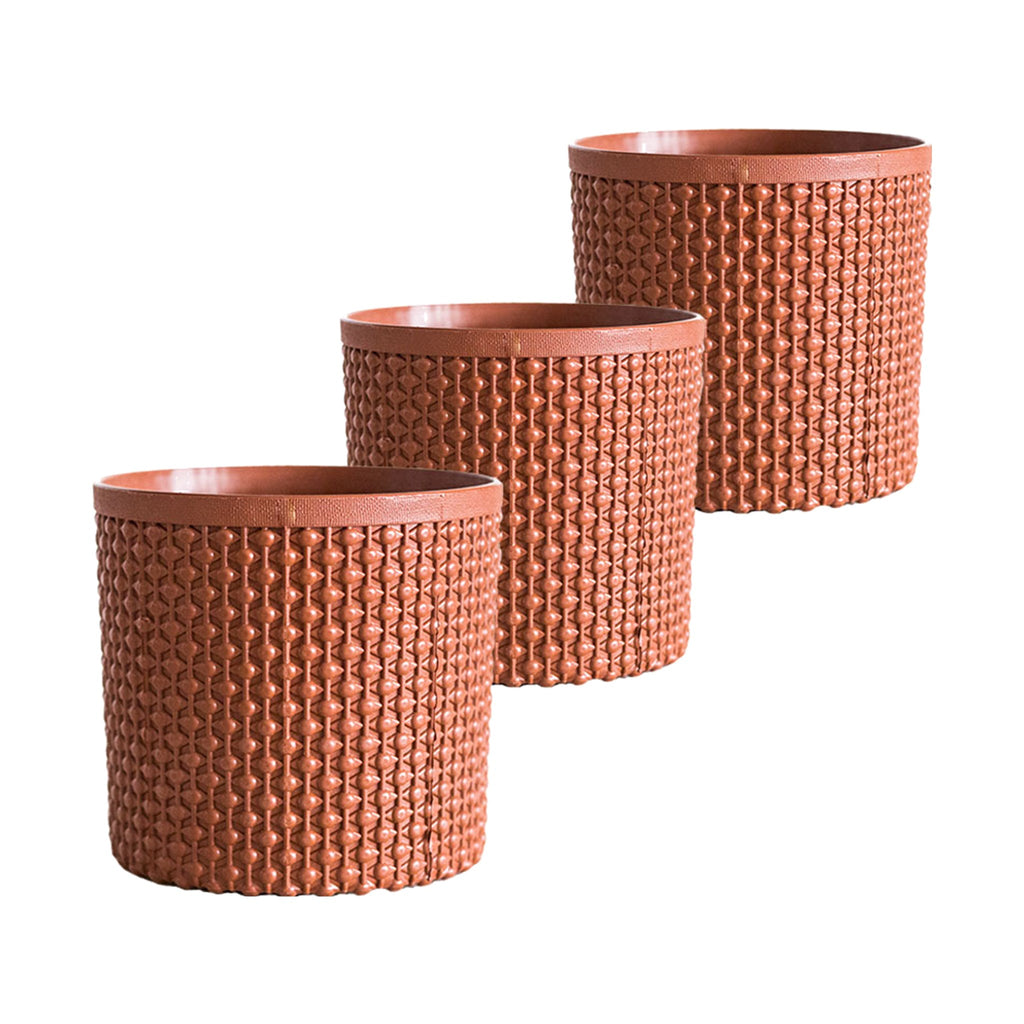 Set de 3 materas Granada 13 cm terracota – Plantho.co