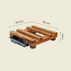 Medidas base de madera rejilla fija 29 cm – Plantho.co